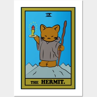TAROT CARDS | THE HERMIT. | CAT Posters and Art